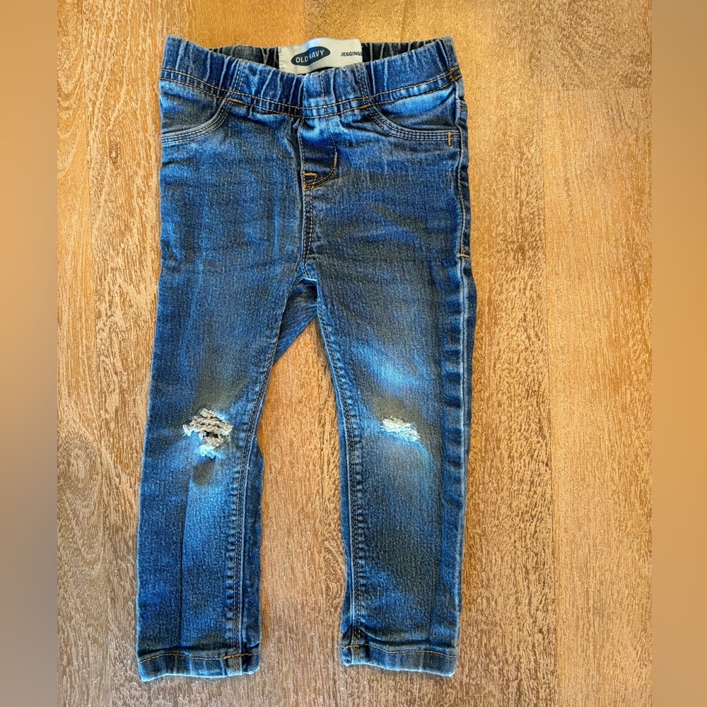 Old Navy Distressed Stretch Jeggings